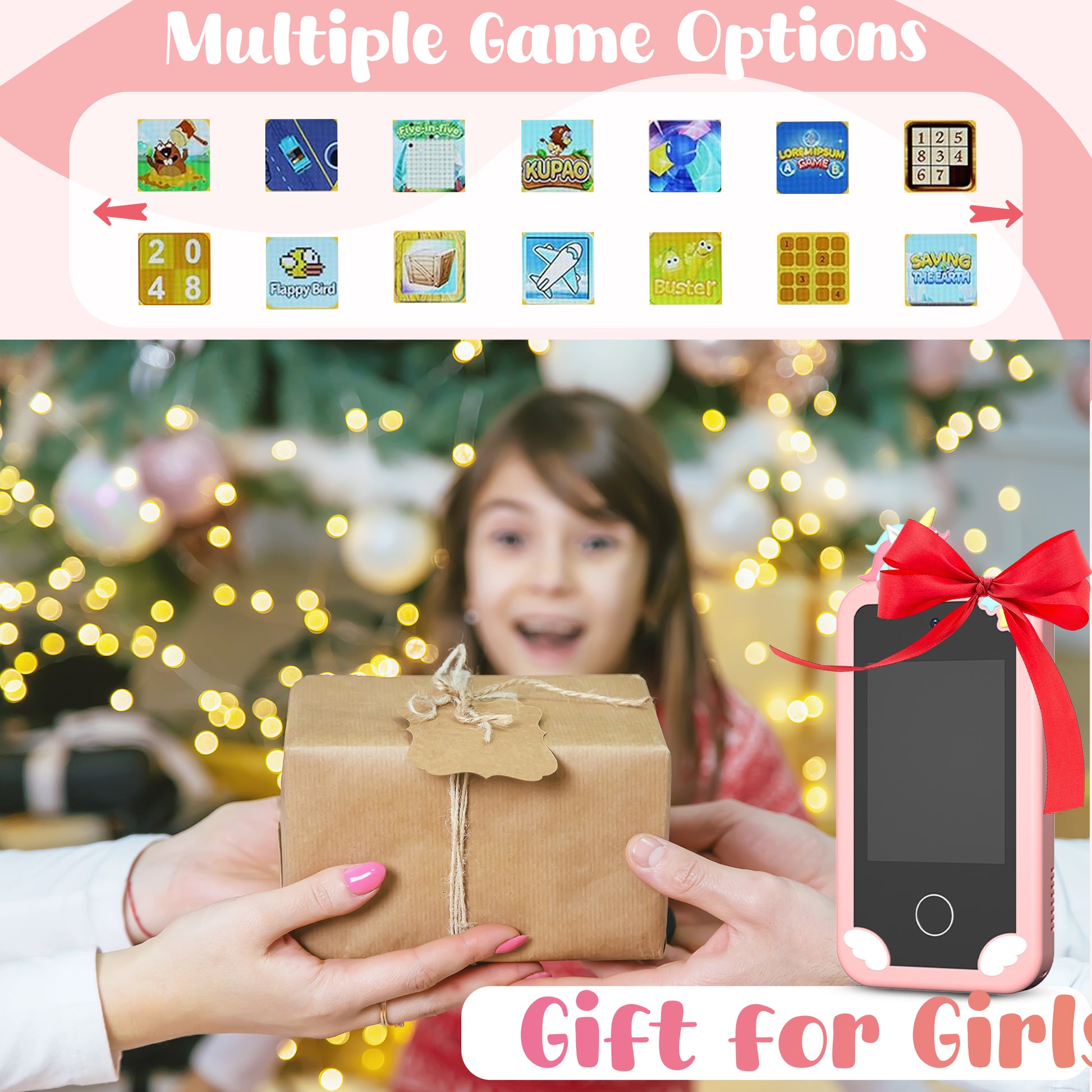 Selybria Kids Smart Phone Toy – Educational Device for Kids (No Wi-Fi, Ages 3–9)