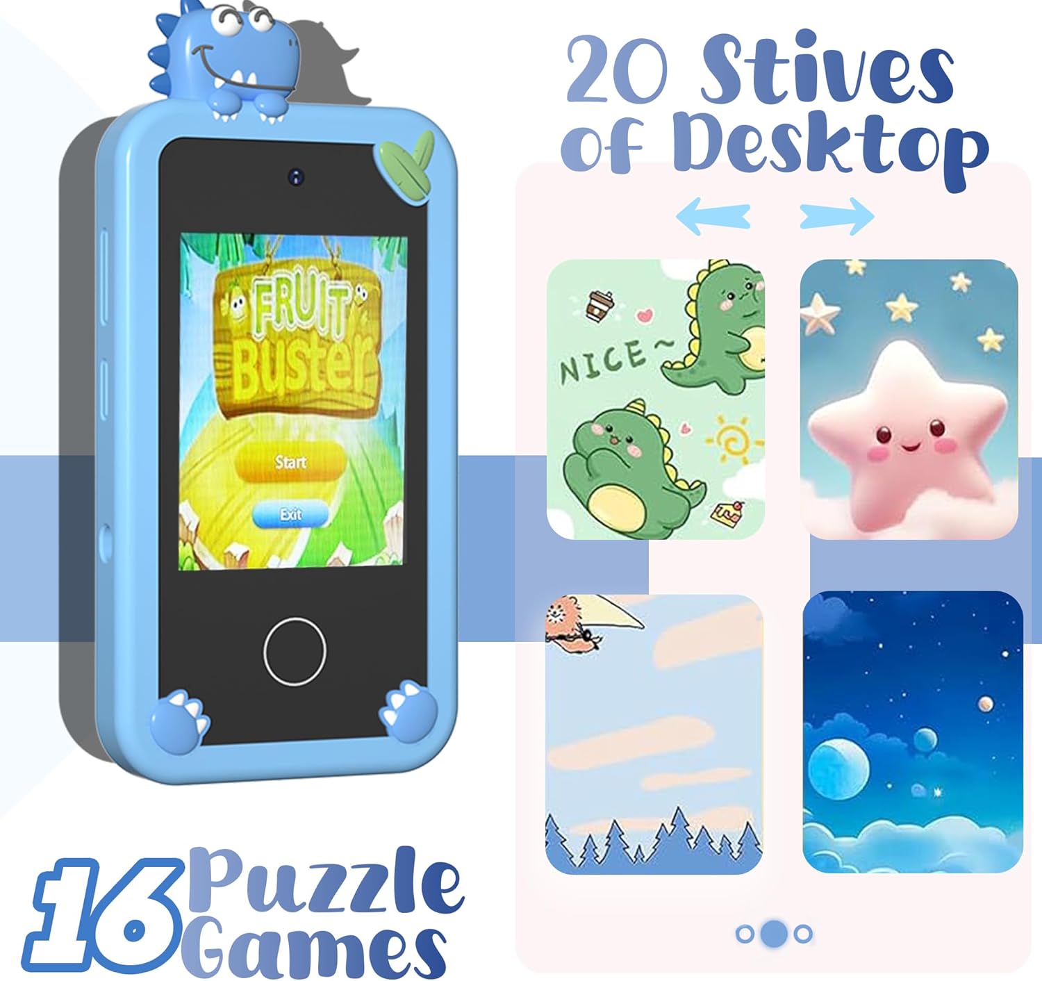 Selybria Kids Smart Phone Toy – Educational Device for Kids (No Wi-Fi, Ages 3–9)