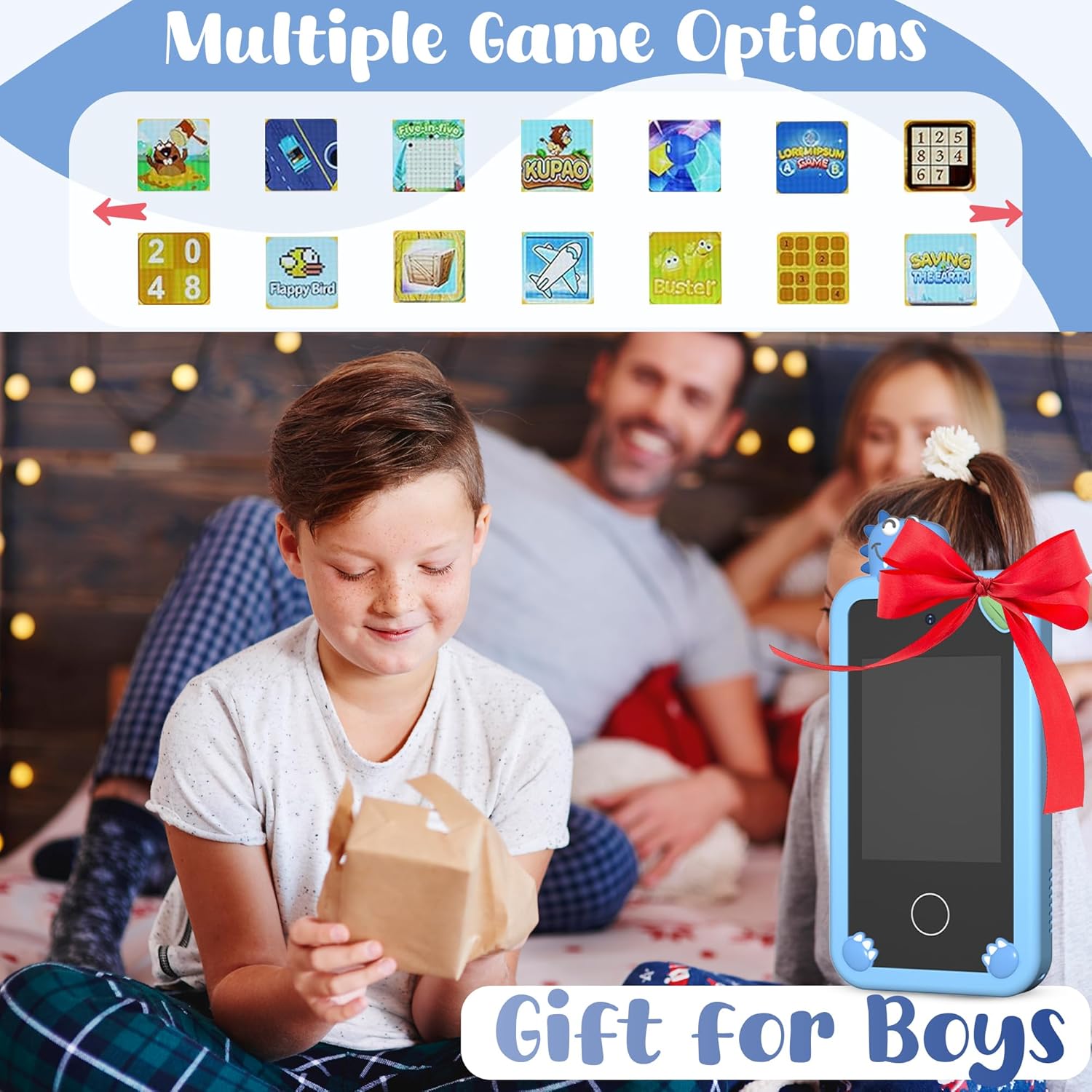 Selybria Kids Smart Phone Toy – Educational Device for Kids (No Wi-Fi, Ages 3–9)