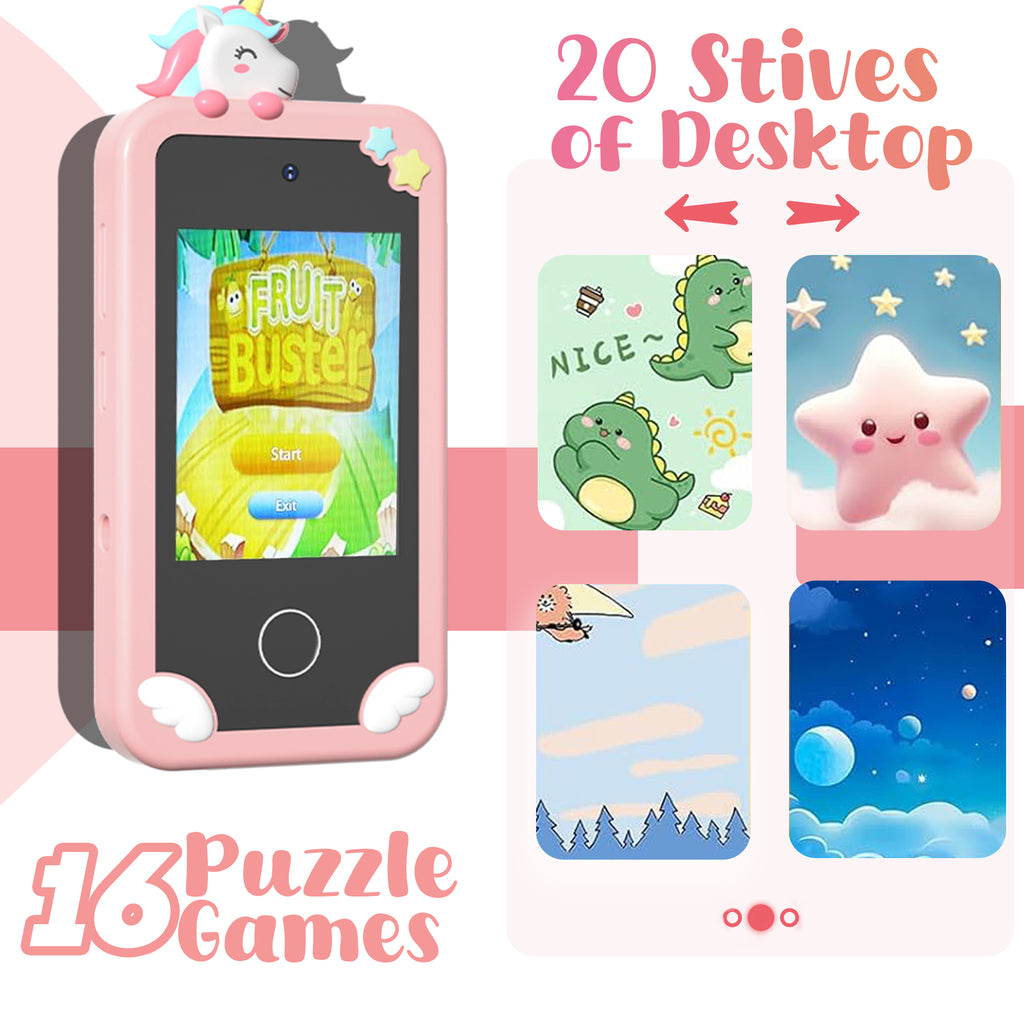 Selybria Kids Smart Phone Toy – Educational Device for Kids (No Wi-Fi, Ages 3–9)