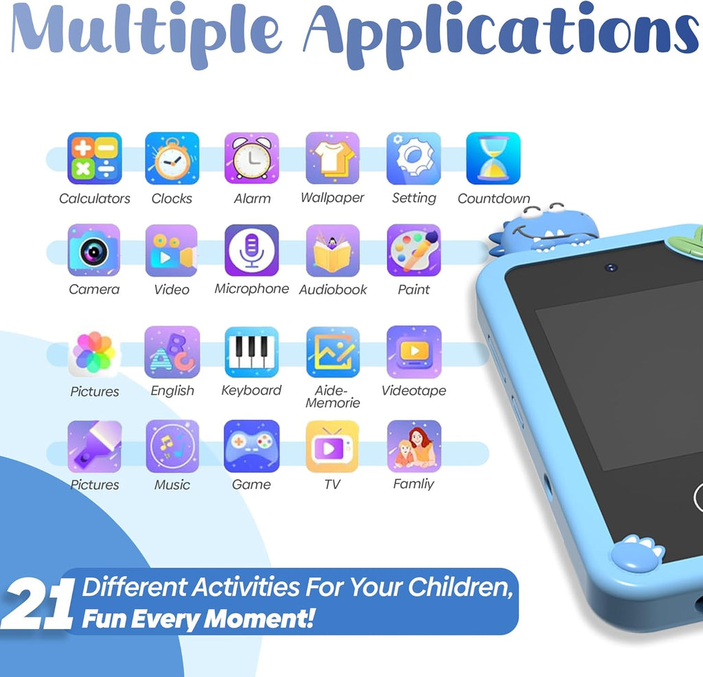 Selybria Kids Smart Phone Toy – Educational Device for Kids (No Wi-Fi, Ages 3–9)